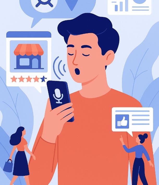 Comment apparaître dans les recherches vocales locales