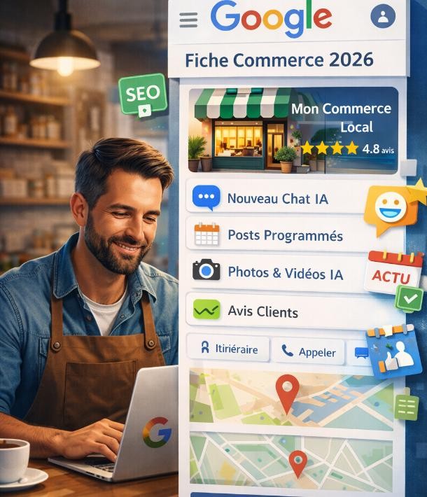 Fiche commerce Google en 2026 : les nouveautés à connaître pour rester visible localement