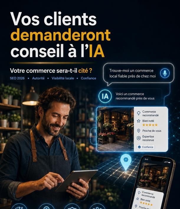Demain, vos clients demanderont conseil à une IA : votre commerce fera-t-il partie de la réponse ?