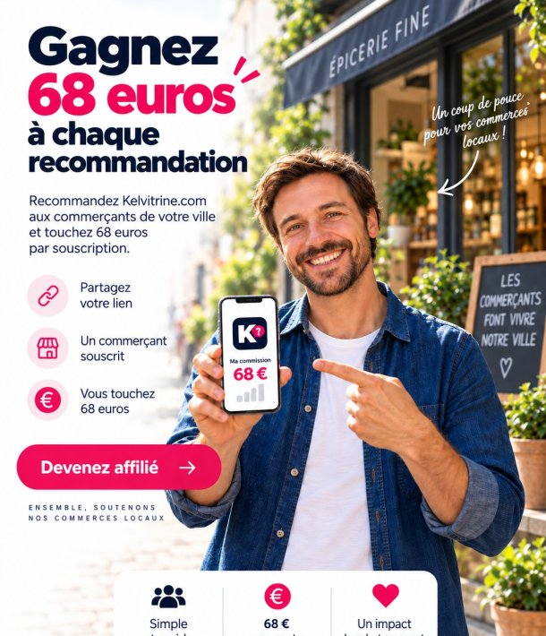 Gagnez 68 euros à chaque recommandation