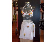 Maillot de bain 2 pi&egrave;ces et son par&eacute;o