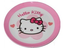  Assiette m&eacute;lamine Hello Kitty