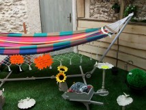 Le jardin et ses objets de détente à Coulommiers