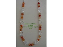 Collier Cornaline,Cristal de roche 922 à Le Plessis Trévise