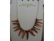 Collier argent H&eacute;matite 927