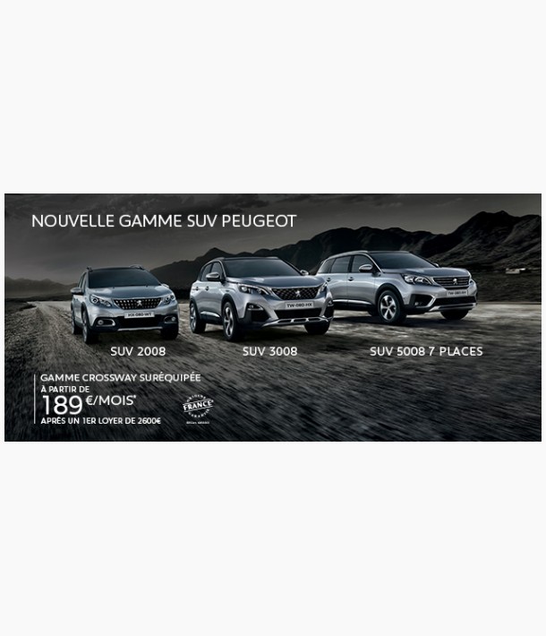 Nouvelle gamme Peugeot SUV