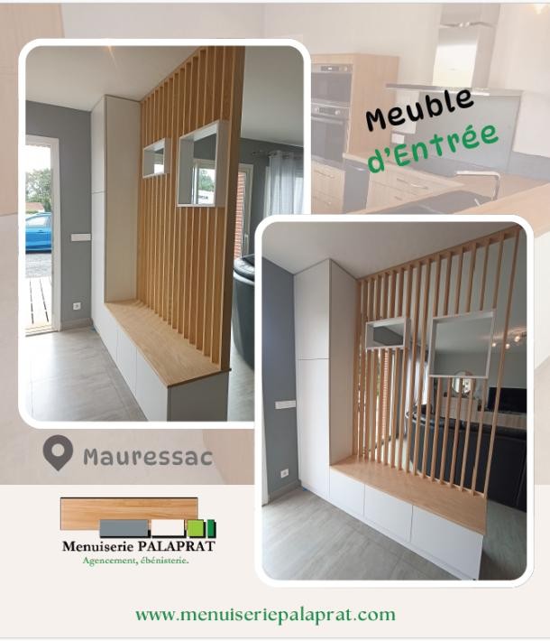 Un meuble d’entrée sur mesure alliant élégance et praticité à Mauressac !