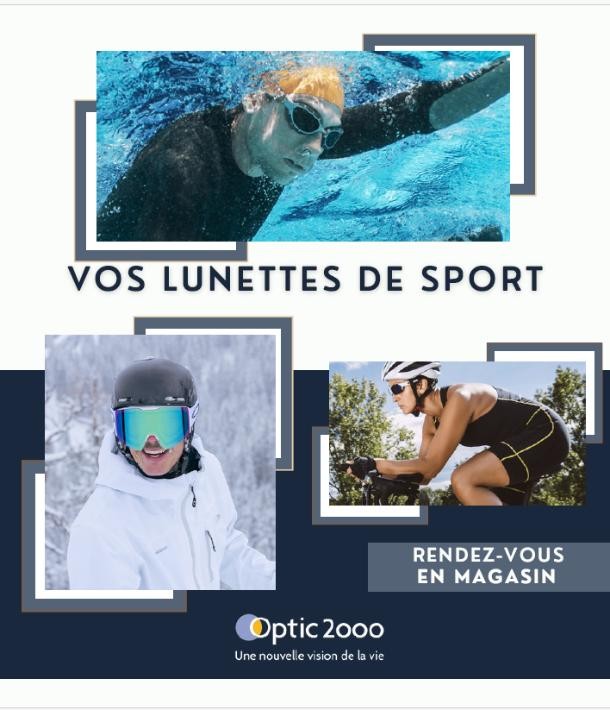 Des lunettes de sport adaptées à votre vision chez Optic 2000 !