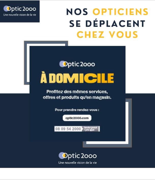 Optic 2000 : votre opticien à domicile, c’est possible !