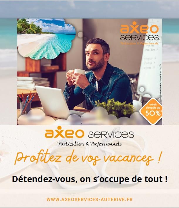 Partez l’esprit léger grâce à Axeo Services !