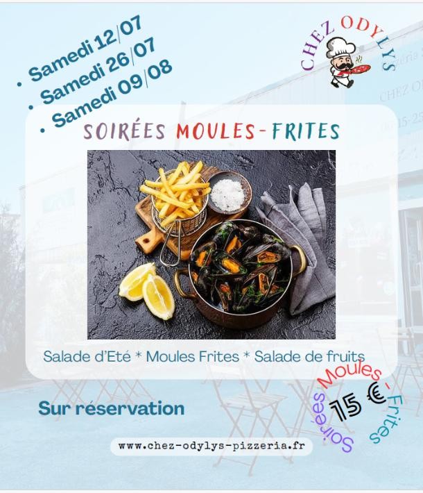 Soirées moules frites chez Chez Odylys – Réservez votre table dès maintenant !
