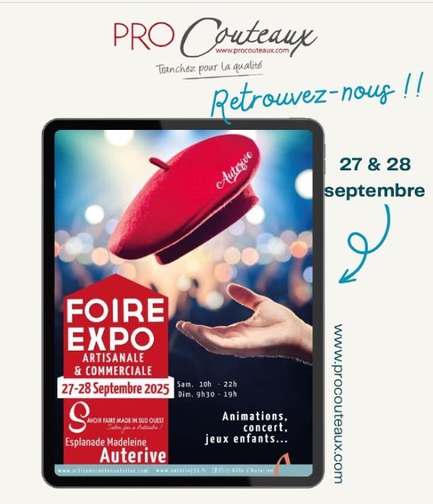 Procouteaux vous attend à la foire exposition d’Auterive !