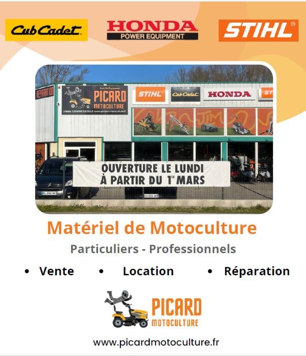 Picard Motoculture, votre spécialiste en matériel de motoculture !