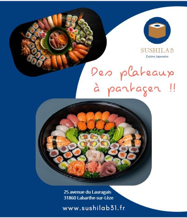 Sushilab : découvrez nos plateaux japonais à partager