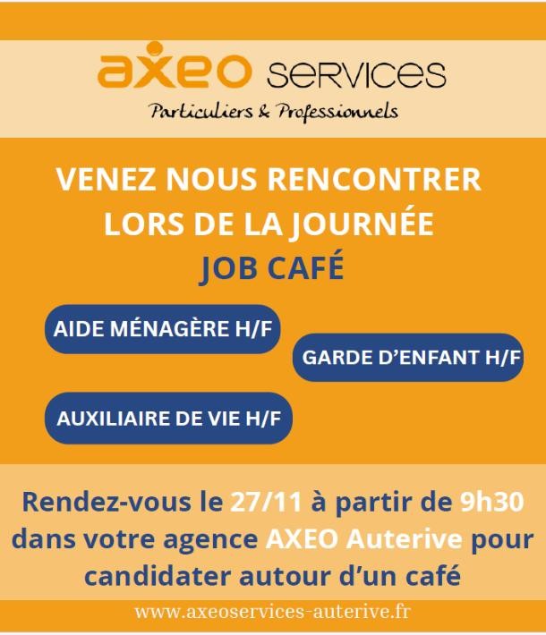 Job café Axeo Services : une opportunité locale à saisir !