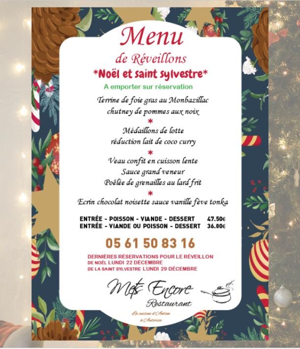 Mets Encore : savourez nos menus de fêtes à emporter ! à Auterive