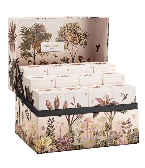 NOËL - Calendrier de l Avant Cinq mondes & Massage Relaxant 60mn - Solo