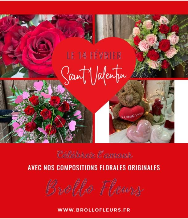La Saint-Valentin fleurie chez Brollo Fleurs !
