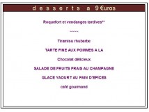 Les Desserts