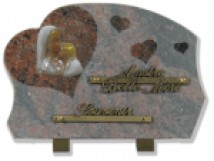 Plaque Coeur Grav&eacute;
