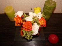 Composition de table carr&eacute;