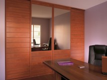 Portes lamell&eacute;s Fantaisie duo miroir