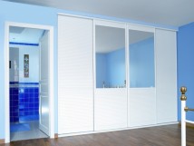 Portes persienn&eacute;s Duo miroir