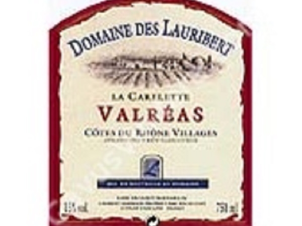 COTES DU RHONE VALREAS-Dom.des Lauribert