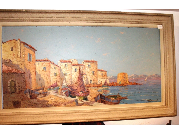 Huile sur panneau H. Bargin