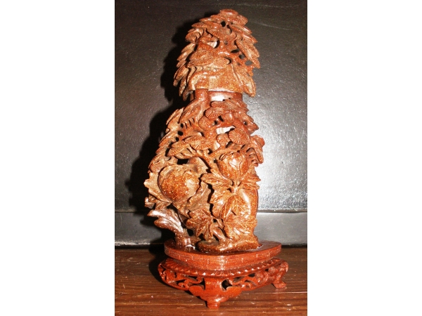 Brule-parfum en aventurine pailletée