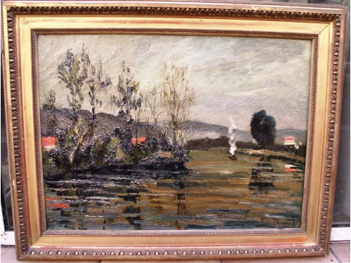 Huile sur toile Pierre jean Dumont