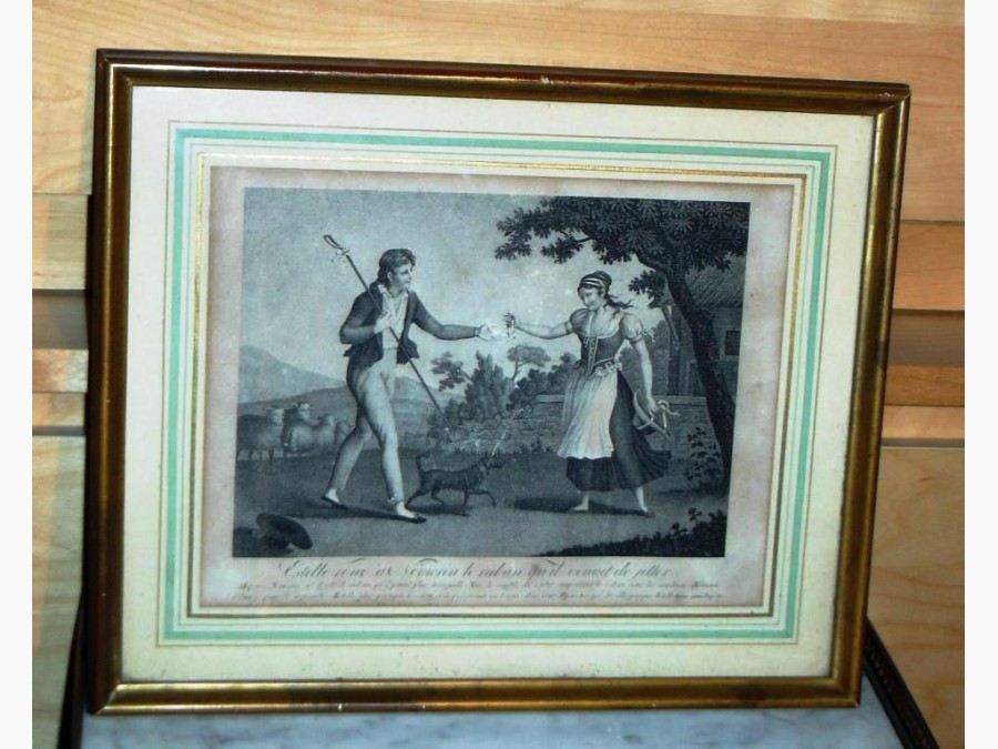 Gravure style XVIII ème 