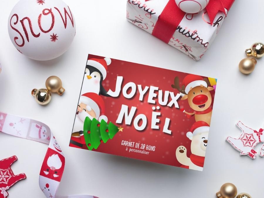Joyeux Noël - Carnet de 20 bons
