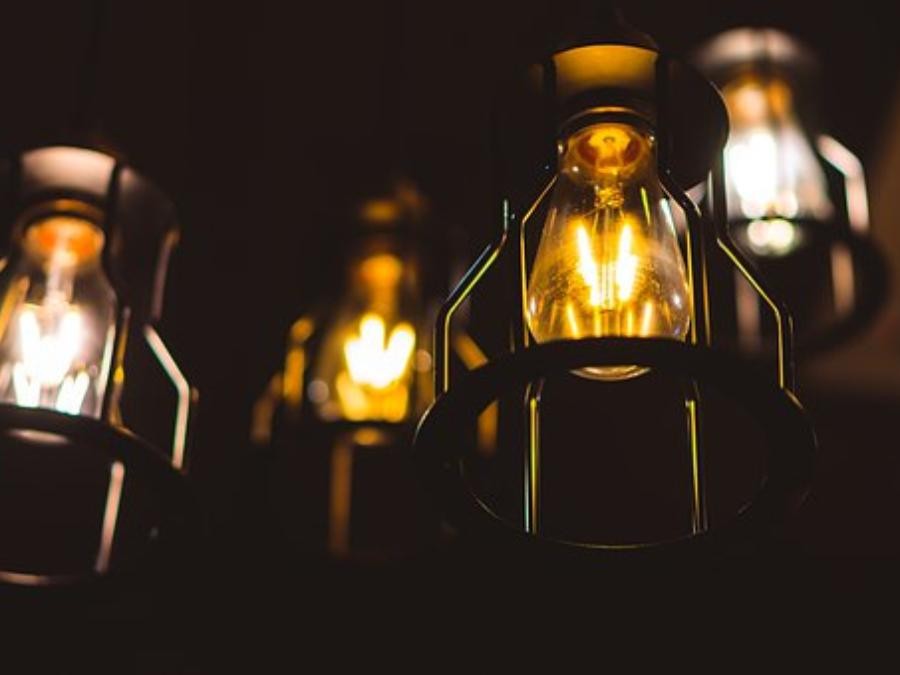 Lampe métal noir