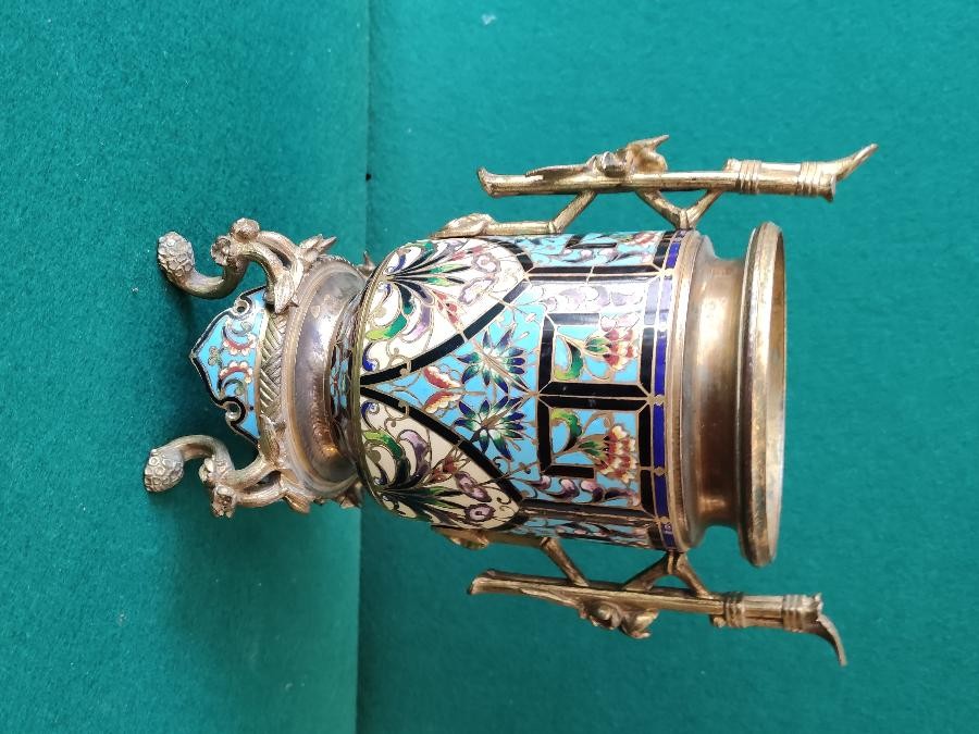 Vase Napoléon 3 cloisonné