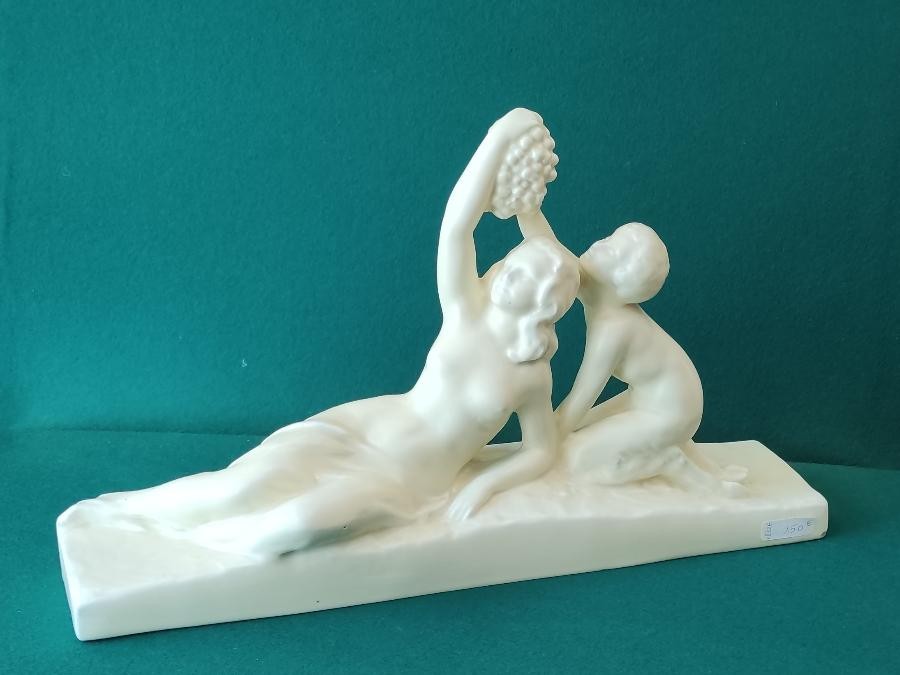 Sculpture art déco en céramique