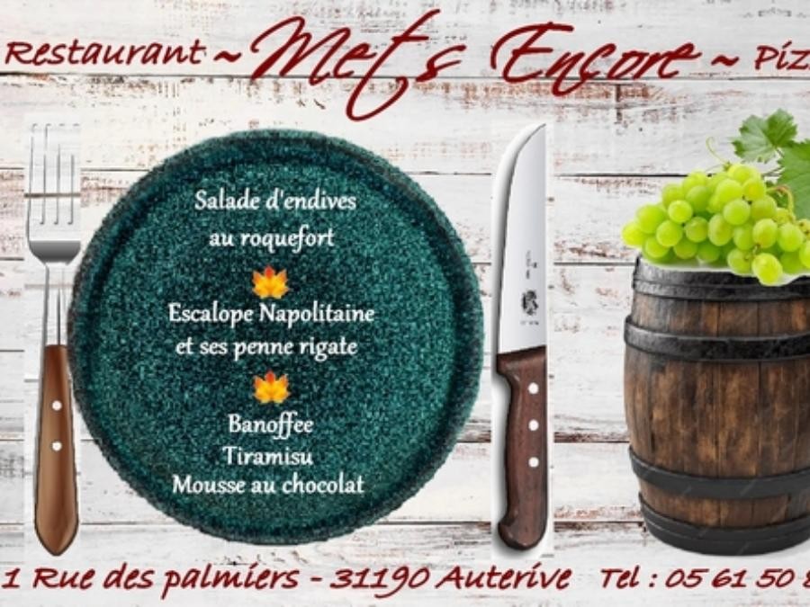 Au Menu du Jour ce Mercredi 17 Septembre