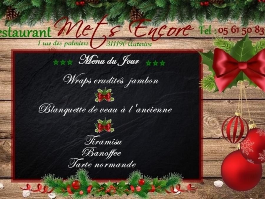 Au Menu du Jour ce Mardi 18 Novembre