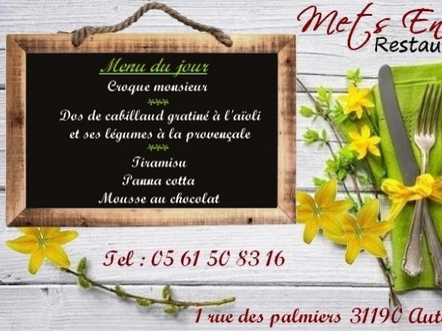 Au Menu du Jour ce Vendredi 05 Décembre