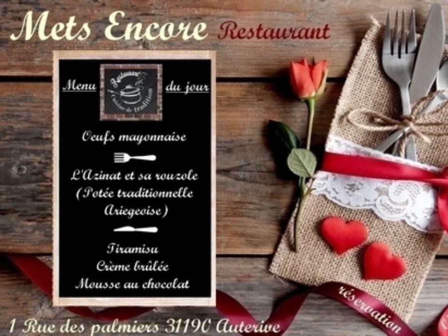 Au Menu du Jour ce Lundi 02 Février