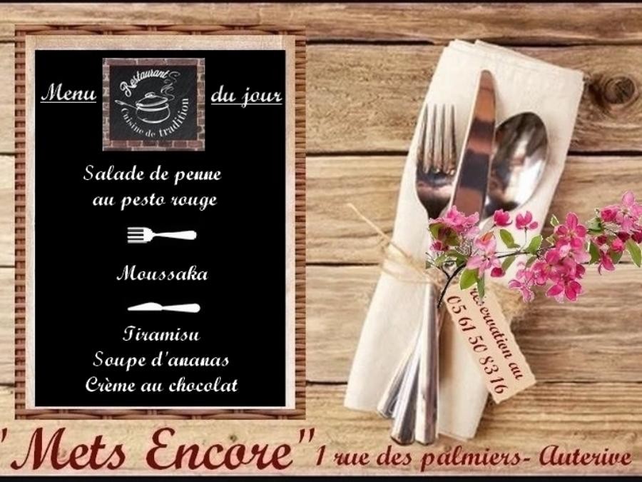 Au Menu du Jour ce Mardi 14 Avril