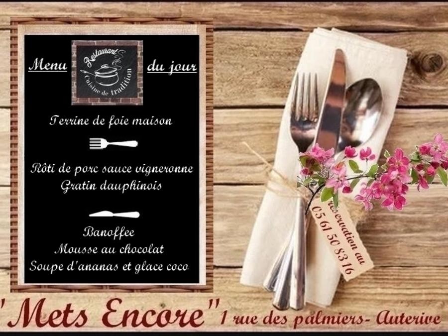 Au Menu du Jour ce Vendredi 17 Avril