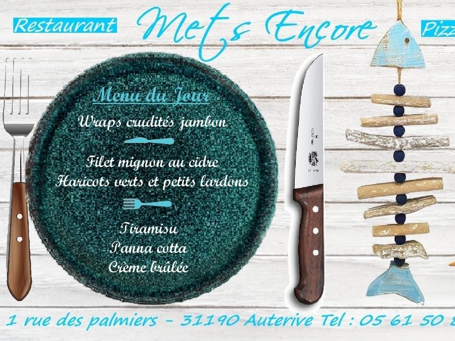 Au Menu Du Jour ce Mercredi 15  Juillet