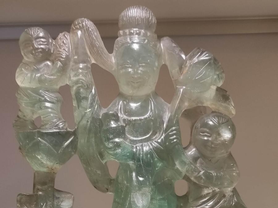 Sculpture chinoise en jade à Nogent-sur-Marne