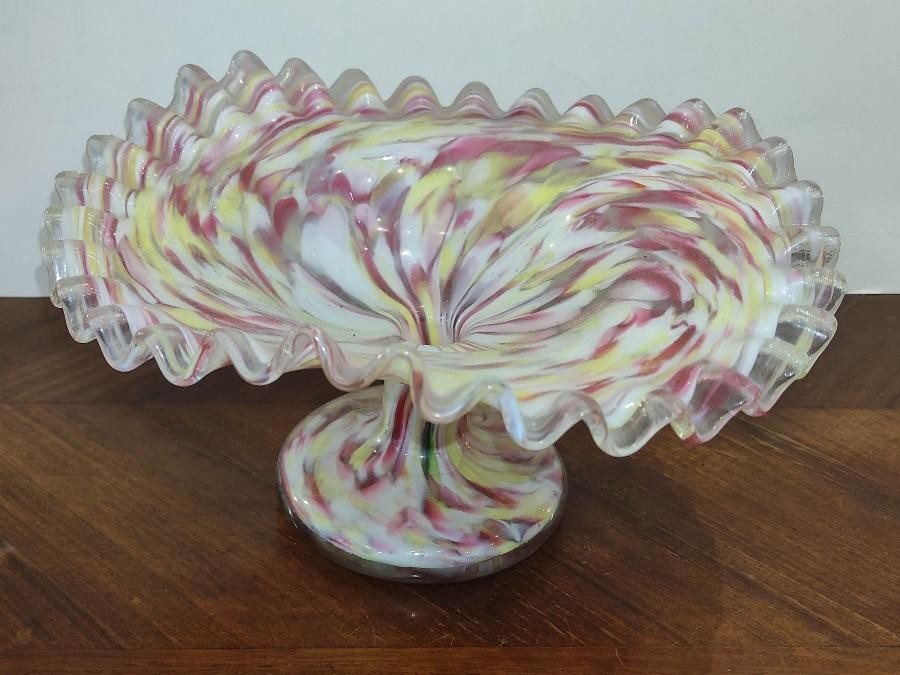 Coupe cannelée en verre de Clichy