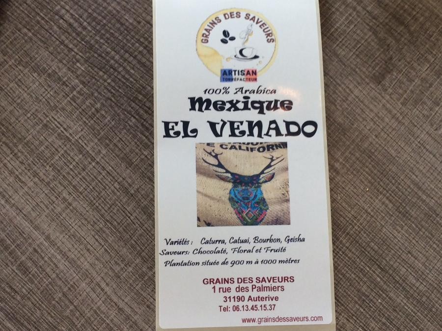 Café 100% Arabica Mexique El Venado - 250g à Auterive