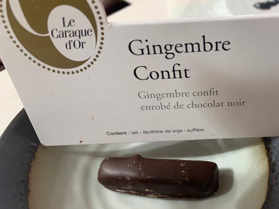 Chocolat gingembre confit