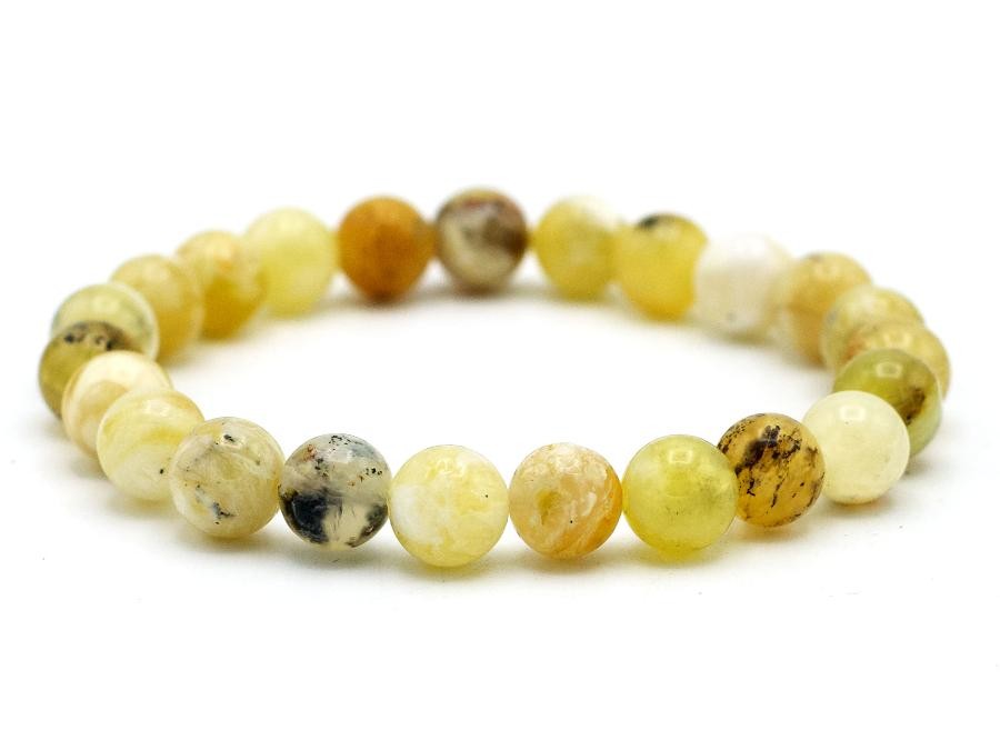 Bracelet Opale jaune 6mm