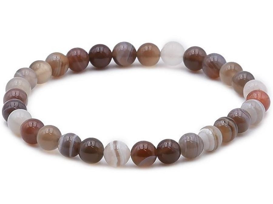 Bracelet Agate bostwana 6mm