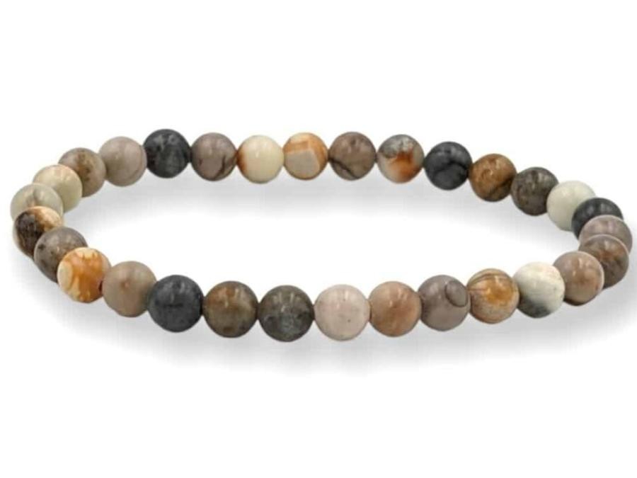 Bracelet Jaspe feuille d